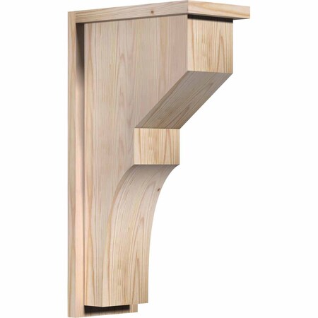 Ekena Millwork Monterey Smooth Corbel w/Backplate, Douglas Fir, 7 1/2"W x 14"D x 26"H COR08X14X26MON01SDF